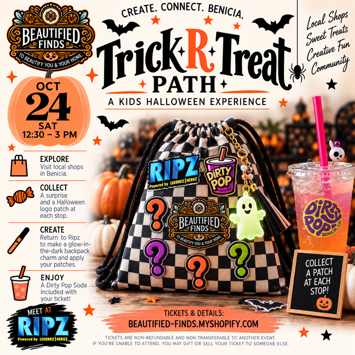 Trick ‘R Treat Path Experience - Create. Connect. Benicia. 10/24