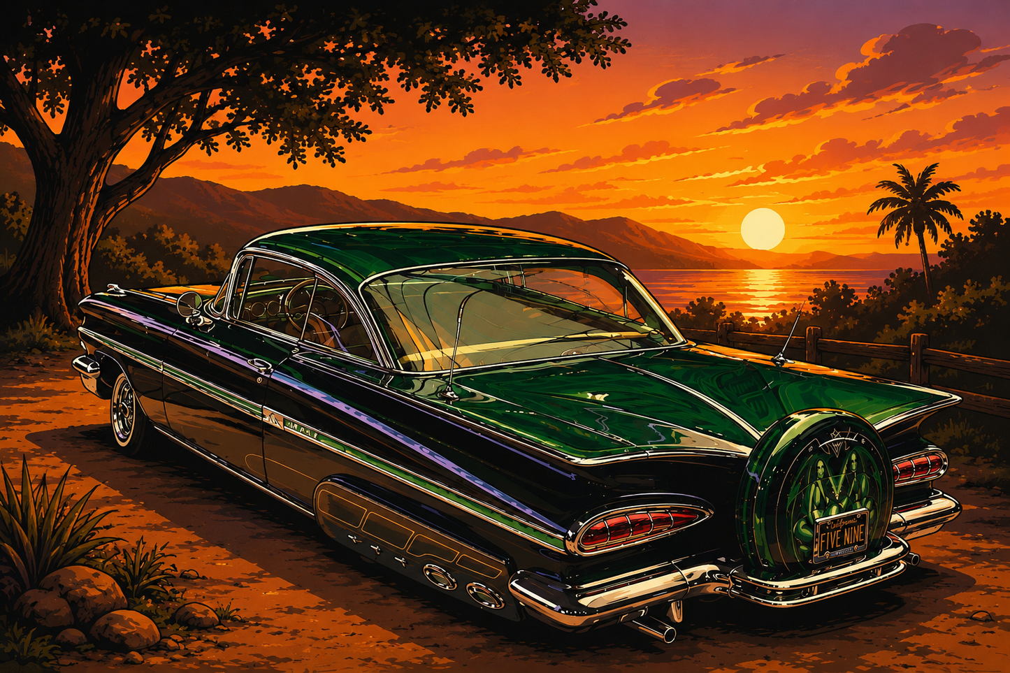 Cruisin’ Christmas Paint Party - Christmas in July Teknikolor 7/31