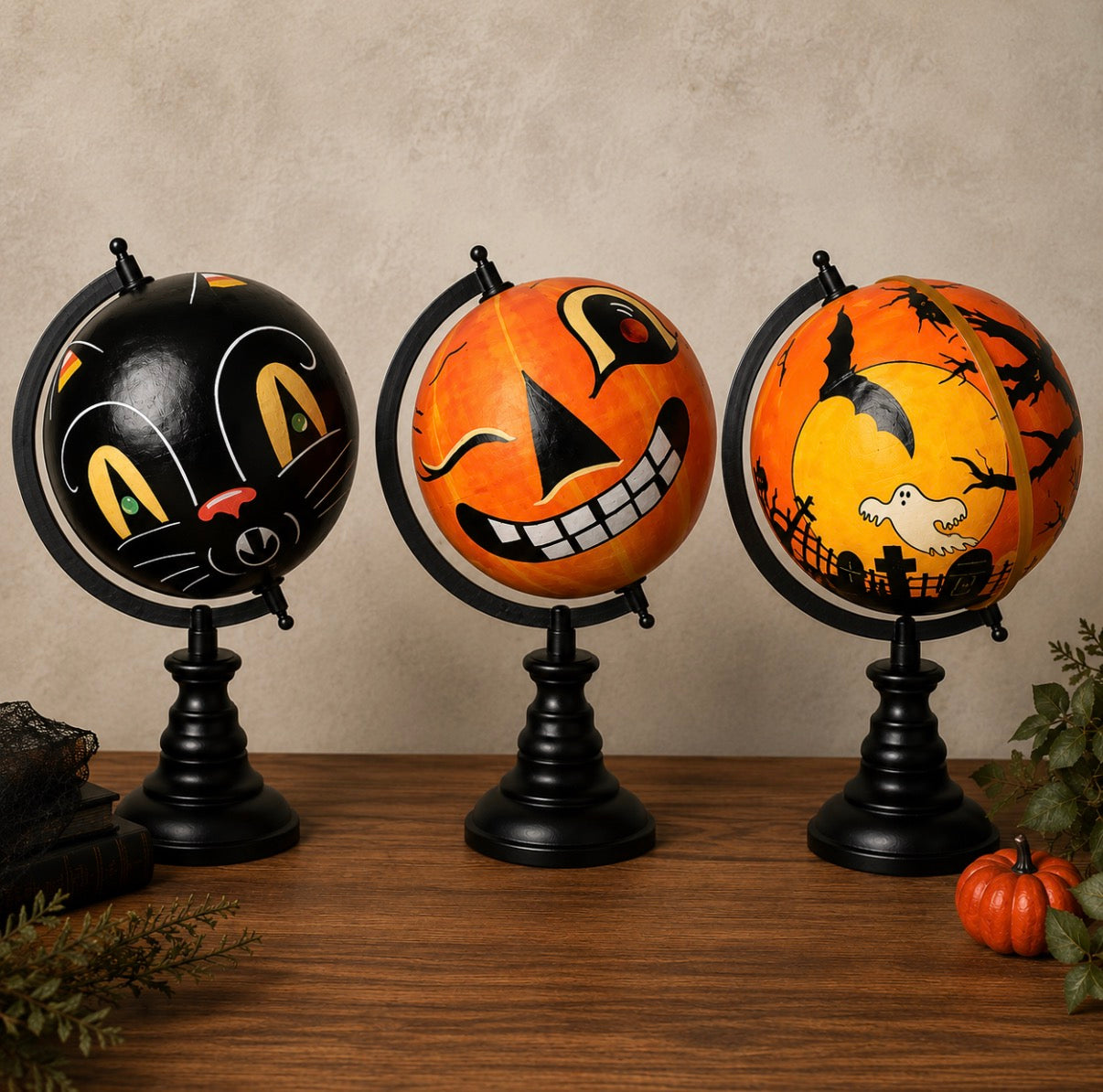🎃🧛🏽 Halloween Globe-ilin Painting -Four Fools Winery 10/17 🧛🏽🎃