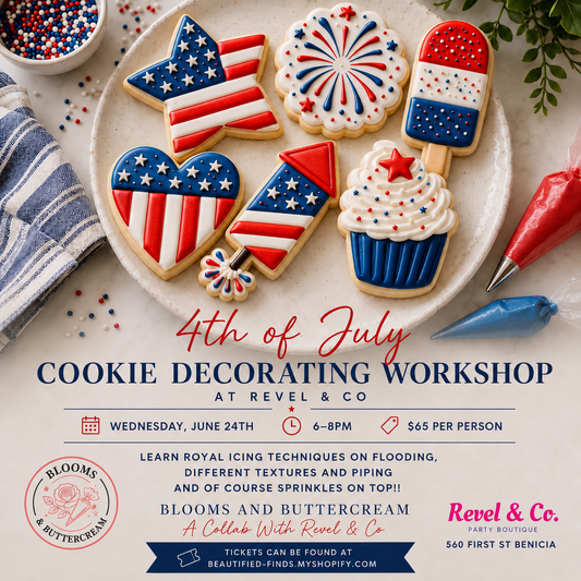 4th of July Cookie Workshop - 6/24 Revel & Co, Benicia