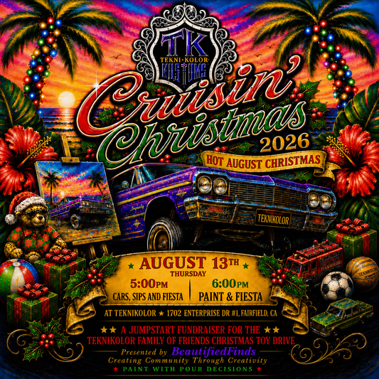 Cruisin’ Christmas Paint Party - Hot August Christmas Teknikolor 8/13