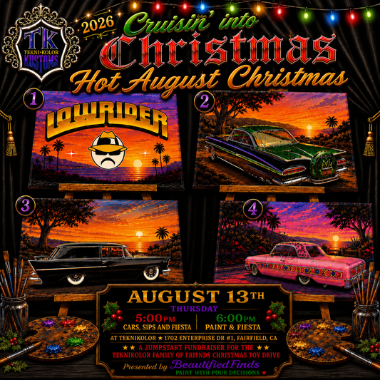 Cruisin’ Christmas Paint Party - Hot August Christmas Teknikolor 8/13