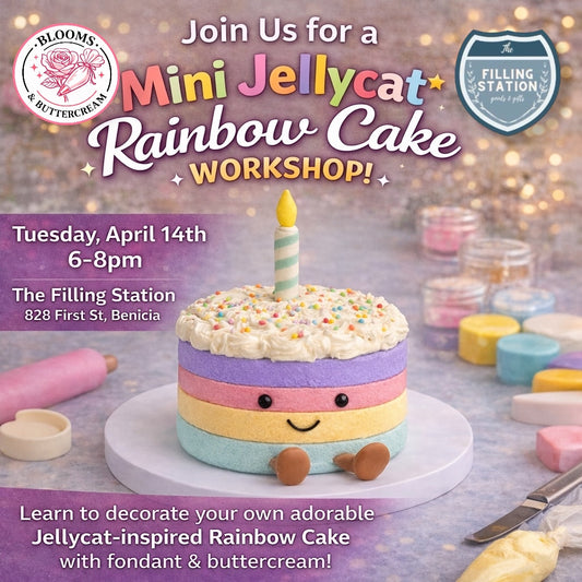 🌈🎂 A Colorful Night of Rainbow Cake Decorating Fun! -Filling Station 6/10